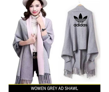 Women Grey AD Shawl Women Grey AD Shawl